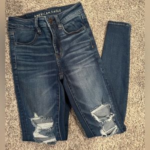 American Eagle Hi-Rise Jeggings Size 2 Long